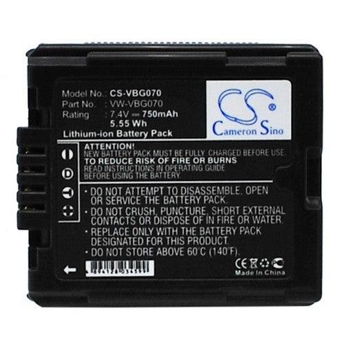 Panasonic VW-VBG070-K Battery