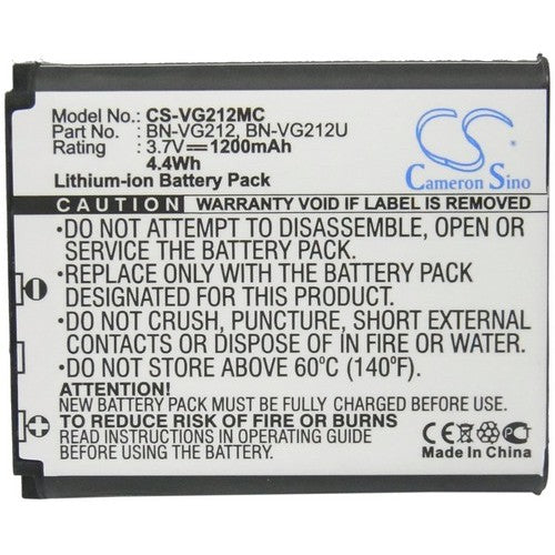 JVC BN-VG212 Battery