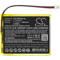 Wexler E5001 Battery