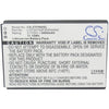 CS-ZTF960SL Battery