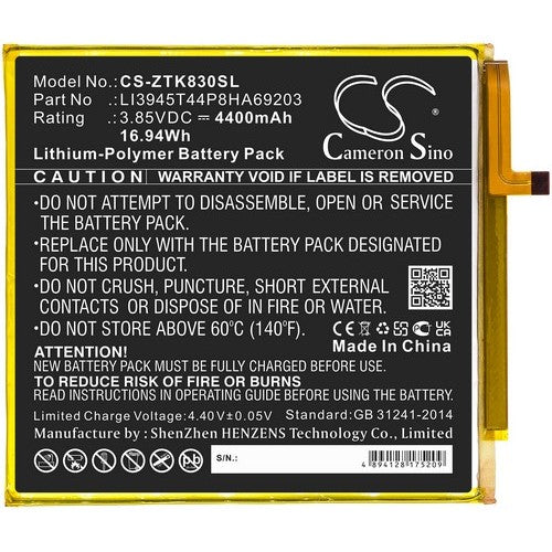 CS-ZTK830SL Battery
