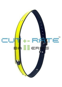 Adjustable Two-Piece Reflective Leather Belt