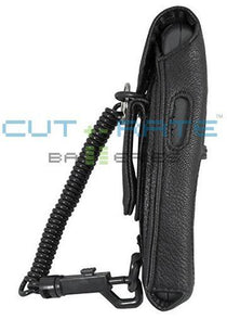 Lucent TTQ5050 Vinyl Holster (Open Face Design) with Metal Hinge Clip and Coil Lanyard