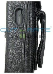 Lucent BPX100 Vinyl Holster (Open Face Design) with Metal Hinge Clip and Coil Lanyard