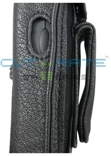 PTO601 Vinyl Holster (Open Face Design) with Metal Hinge Clip and Coil Lanyard