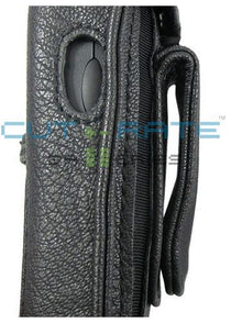 P-PTO601 Vinyl Holster (Open Face Design) with Metal Hinge Clip and Coil Lanyard