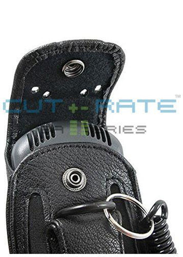 Lucent TTQ5050 Vinyl Holster (Open Face Design) with Metal Hinge Clip and Coil Lanyard