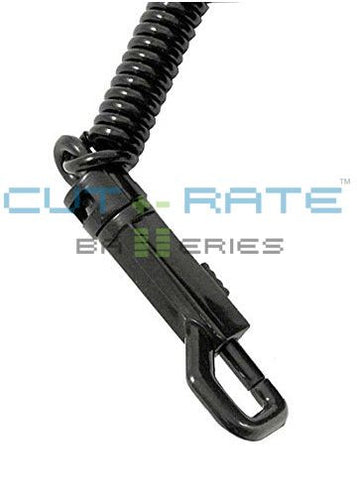 Nortel NetLink i640 Vinyl Holster (Open Face Design) with Metal Hinge Clip and Coil Lanyard