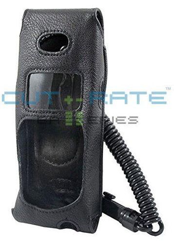 Lucent BPX100 Vinyl Holster (Open Face Design) with Metal Hinge Clip and Coil Lanyard