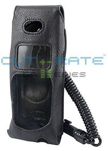 Siemens BPX100 Vinyl Holster (Open Face Design) with Metal Hinge Clip and Coil Lanyard