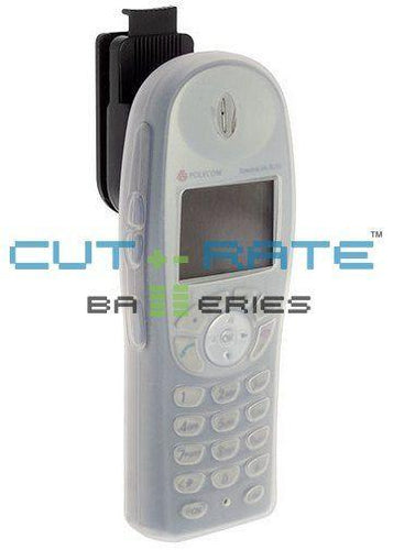 Spectralink Link 8030 Clear Silicone Gel Case with Belt Clip