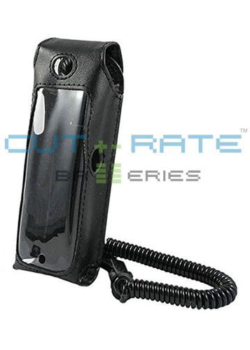 WTO310 Vinyl Holster with Metal Hinge Clip and Coil Lanyard