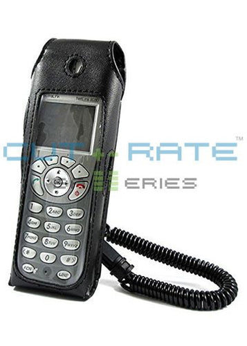 Nortel 3645 Vinyl Holster with Swivel Belt Clip and Coil Lanyard