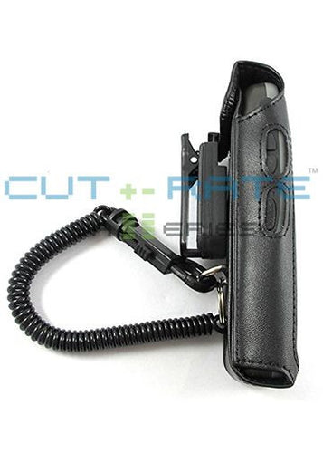 Polycom 8030 Vinyl Holster with Swivel Belt Clip and Coil Lanyard
