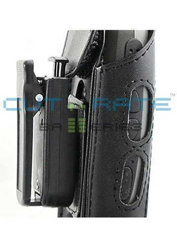 Polycom 8030 Vinyl Holster with Swivel Belt Clip and Coil Lanyard