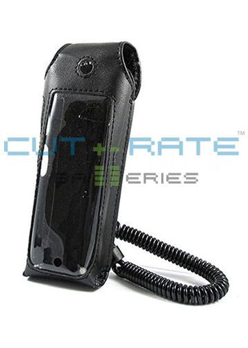 Polycom 8030 Vinyl Holster with Swivel Belt Clip and Coil Lanyard