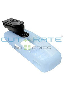 SK43SB-G Blue Silicone Gel Case with Belt Clip